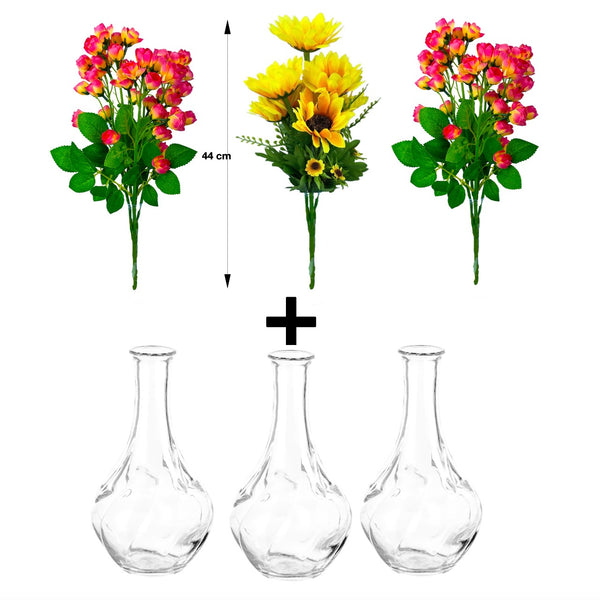 Glass Vases Flower Vase Flipkart ROSE GLASS VASE - Main Image