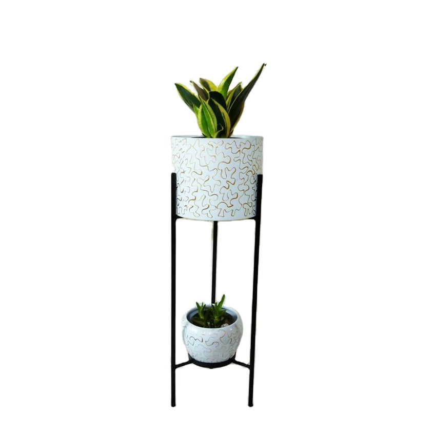 Nordic Style European Style Flower Pots | One Stand Plus 2 Pots