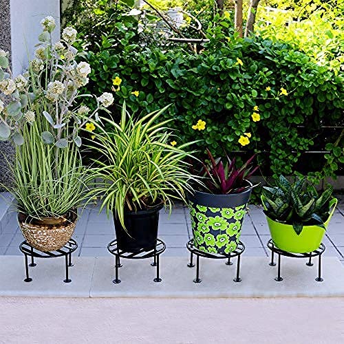 Metal Planters Stand with 4 Legs | Gamela Stand | Set of 8