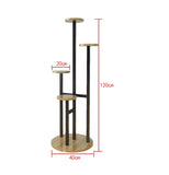 Planter Stand Metal Black GRACE - Single Stand