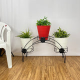Metal Bow 3 Pot Planter Stand | Rust Proof Stand Model